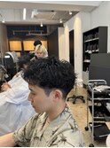 MEN’S HAIR/サーフカール/刈り上げセンターパート/船橋