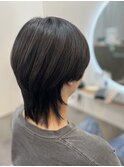 ウルフ×自然な縮毛矯正
