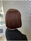 大人女性に人気◎艶ストレートボブ
