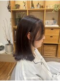 ミディアムレイヤー レイヤーカット くびれレイヤー秋ヘアHR-163