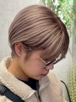 ハーシーバイアポロ 相模大野(HERSHE by apollo) xカット//ホワイトグレージュ/レイヤーカット/チェリーブラウン