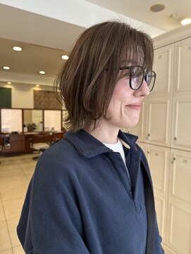 ガレリア オリジン(GALLARIA ORIGIN'S) 【miki】オリーブグレージュ顔まわりレイヤーボブ髪質改善30代