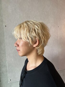 メンズ アールクリップ 表参道(ar clip) メンズメンズブリーチメンズカットセンターパートダブルカラー