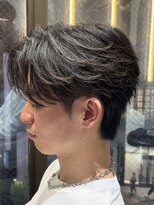 リロン 新宿(RIRON)&nbsp;新宿メンズ　センターパート×フェザーパーマ　シャドウパーマ