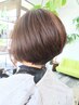 カット+グレイカラー+3STEPトリートメント