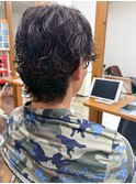 メンズパーマ　ウルフスタイル