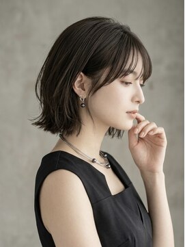 ヘアーメイク ライズ 西田辺店(Hair make rise;) 大人可愛い20代30代40代小顔ミディアムレイヤーグレージュ
