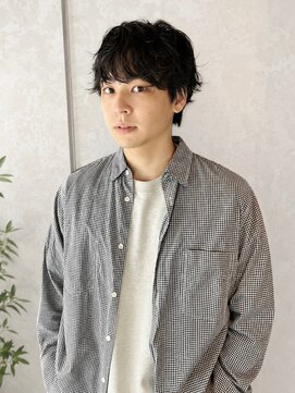 トリッカ 銀座(tricca) メンズマッシュパーマ/ニュアンスパーマ/黒髪