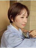ショートカットレイヤーボブ切りっぱなしボブ髪質改善