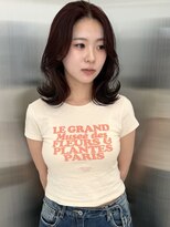 チグン(Jigun)&nbsp;雰囲気変えワインレッド×レイヤーボブ