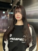 ペレ 原宿(PELE)&nbsp;ダークパープルナチュラルショート夏のヘアアレンジ原宿
