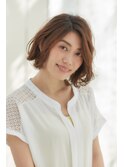 春の大人ボブ×パーマスタイル