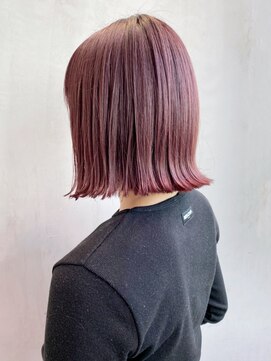 アイティー バイ アルバム 中野店(IT by ALBUM) バイオレットボブ_ウェーブパーマフォギーベージュ_ba279781