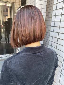 アース 町田店(HAIR & MAKE EARTH) 可愛い前下がりボブ