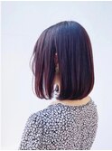 　美髪　ミディアムボブ　ラベンダーピンク