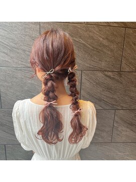 フレーム ヘア ルーム 天王寺駅前店(FRAME hair room) ゆるふわローポニーテール