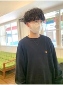 マッシュショート×ニュアンスパーマ/無造作ナチュラルパーマ