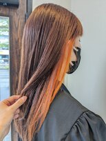 ベル(Belle)&nbsp;ピアスカラー×オレンジ×ベージュブラウン