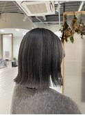 切りっぱなしボブ×ハイトーングレー