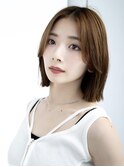 20代30代大人かわいいナチュラル暗髪ゆるめパーマヘア