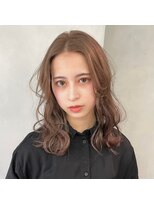 ソワ 錦糸町(soi) ミディアムレイヤー_ グレーベージュレイヤーロング前髪パーマ