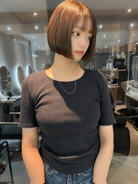 ジーナ 北千住ミルディス通り(Zina) 切りっぱなし韓国ボブイメチェン【Zina北千住ミルディス通り】