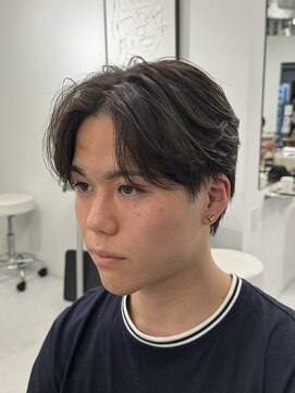 バース 梅田中崎町店(BIRTH) ニュアンスパーマセンターパート韓国メンズカットメンズパーマ