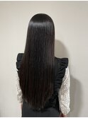 大人艶髪×髪質改善ワンレンロングダークアッシュ