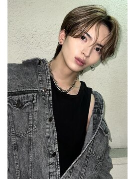 スライバイリアオオサカ(Sly By Ria OSAKA) メンズメッシュ/センターパート/ウルフヘア【梅田】【大阪】