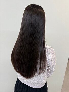 エトレ(etore) 艶髪ロング/長さを変えずにカット/ストレート