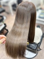 ハーシーバイアポロ 相模大野(HERSHE by apollo)&nbsp;x髪質改善/ホワイトグレージュ/レイヤーカット/チェリーブラウン