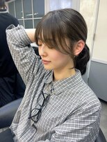 ロンドアヴァントゥス 池袋(Lond aventus)&nbsp;韓国レイヤー/韓国風/ボブ/髪質改善/黒髪/ブリーチなし〔池袋〕