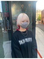 アールイーバイインク 渋谷(Re. by INK.)&nbsp;ウルフカット/ツートーンカラー/赤インナー/髪質改善[渋谷/原宿]