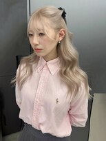 ペレ アネックス 大阪梅田茶屋町店(PELE ANNEX)&nbsp;くびれヘア/アプリコットオレンジ/夏のヘアアレンジ/梅田