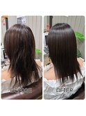 髪質改善ストレート/縮毛矯正/くせ毛/大人女性/白髪/40代50代