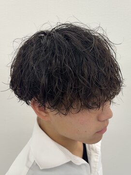 ビカムメンズヘアー 栄店(become men's hair) 波巻きパーマ/緩め/刈り上げマッシュ