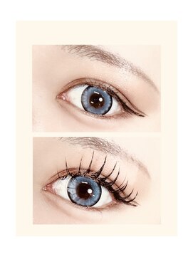 ワンホンマツエク／韓国風束感デザイン