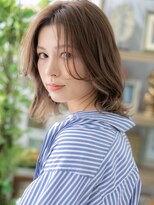 カバーヘア イヴ 戸頭店(COVER HAIR EVE)&nbsp;★イヤリングカラー抜け感ミディアムレイヤーカット20代30代★1