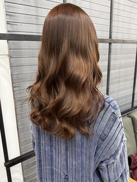 ロックス バイ マグ 松本(rocks BY MAG) ブリーチカラー×ミルクティーベージュ◎韓国風くびれヘア