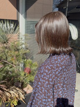 リシェール 北越谷店(RICHAIR) ピンクベージュ/アンブレラカラー/クールショート/前髪/北越谷