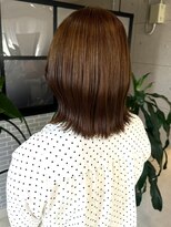 アンニュ(annuy)&nbsp;外ハネボブ ベージュカラー 髪質改善 顔周りレイヤー 20代