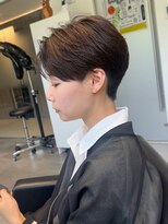 ウーズ ハラジュク(Ooze.HARAJUKU) ハッシュカットグレージュデザインカラーツートーンカラー原宿