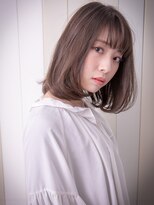ソワン ド ブランシュ ライフ 八戸ノ里店(Soin de Blanche LIFE) 大人かわいいヘアスタイル×ブラウンベージュカラー30代40代50代