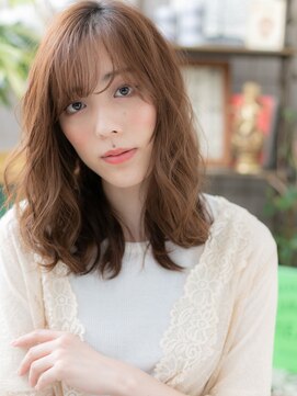 カバーヘア イヴ 戸頭店(COVER HAIR EVE) 外国人風無造作パーマ抜け感ゆるふわミディa戸頭20代30代40代