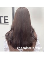 ゲーム 原宿店(GAME)&nbsp;マグネットカラー　韓国風　チョコレートブラウン