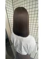 ビアンカ(Bianca) 【Bianca】 丸顔も似合わせる前髪ありボブ×髪質改善ストレート