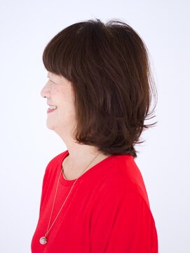 えがお美容室 【えがお美容室】50代60代に人気◎簡単スタイリング ミディアム