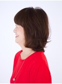 【えがお美容室】50代60代に人気◎簡単スタイリング ミディアム