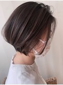 畠山雄大　ひし形ボブ・シャドールーツ・コントラストカラー