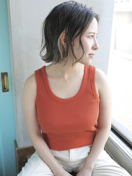 バース(BIRTH) 天神【BIRTH】セクションカラー×耳掛け外ハネボブ　6